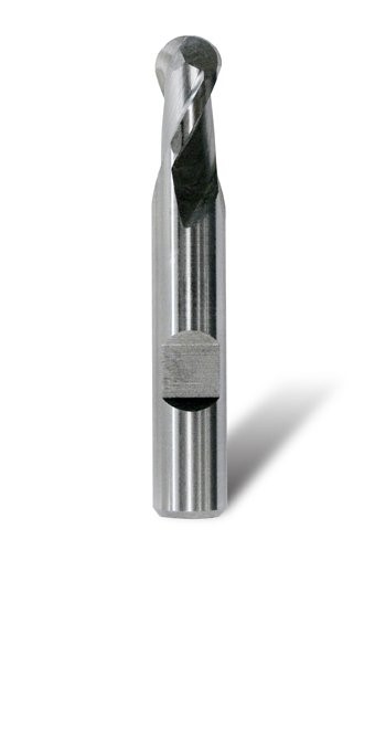 BORDO SLOT DRILL BALL NOSE METRIC 10MM - SHORT FLAT